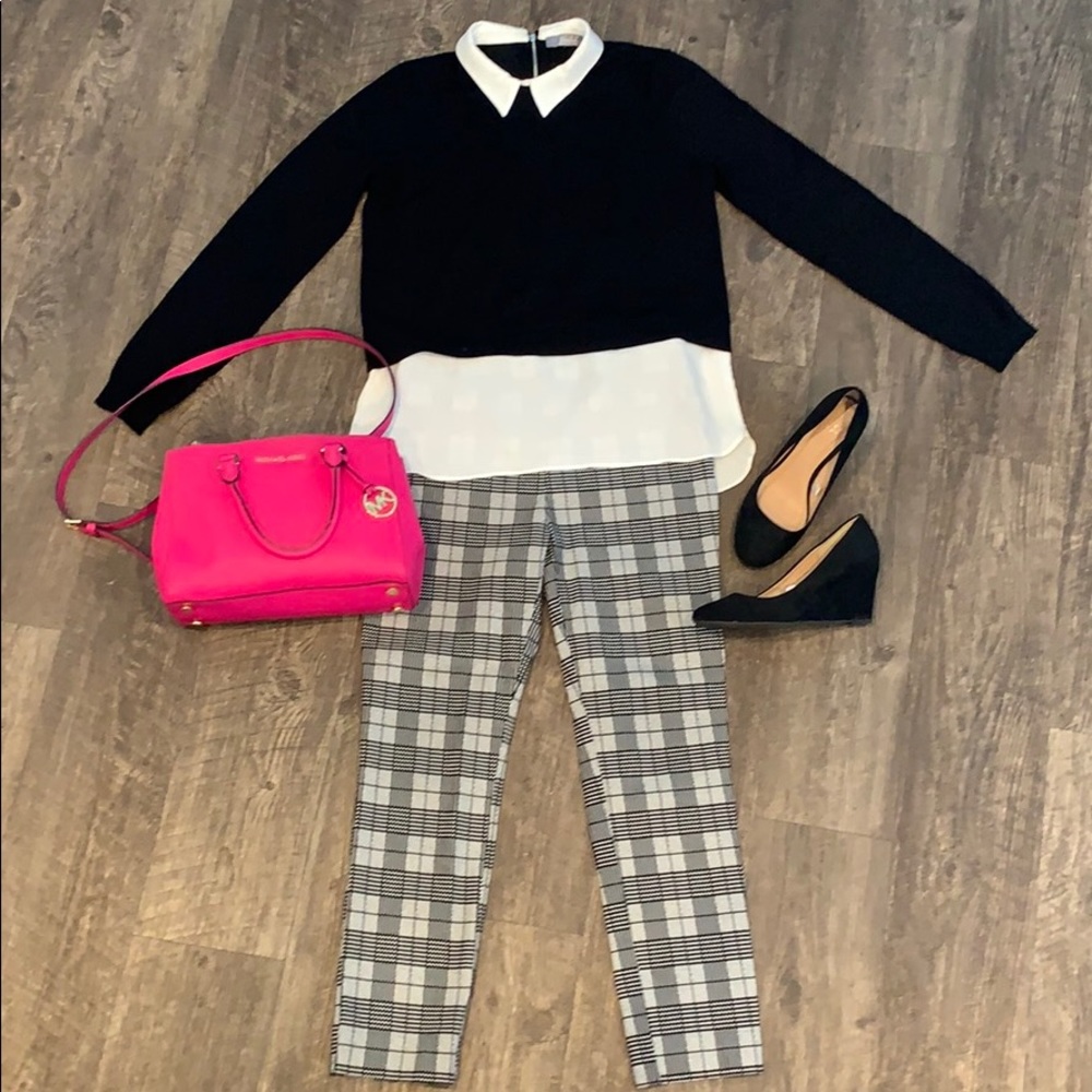 Classic Black and White Light Sweater